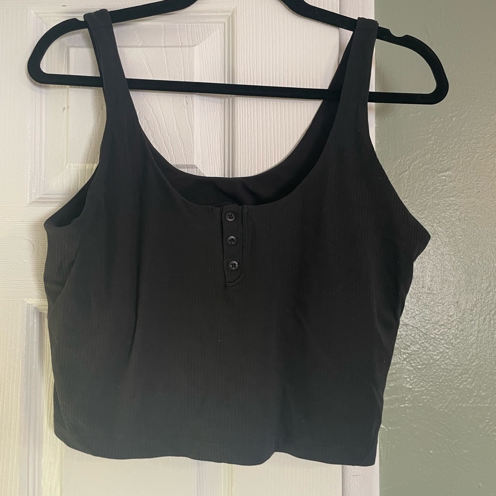 Lululemon Henley align tank black size 14